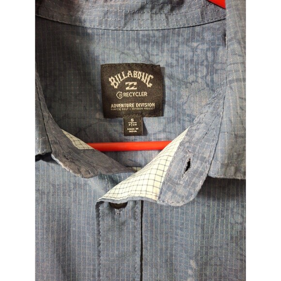 Billabong Recyc Button Up Short Sleeve Shirt Mens S Skater Surfer Y2K - Picture 4 of 7